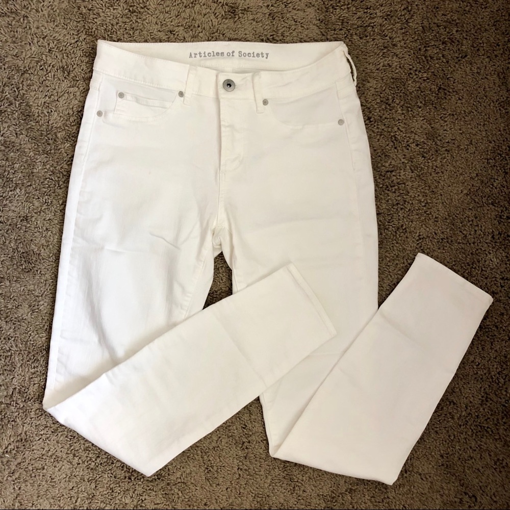 Articles of Society - White Skinny Jeans